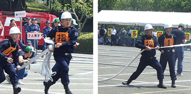 第34回博多区自衛消防隊操法大会 3人操法 男子 準優勝